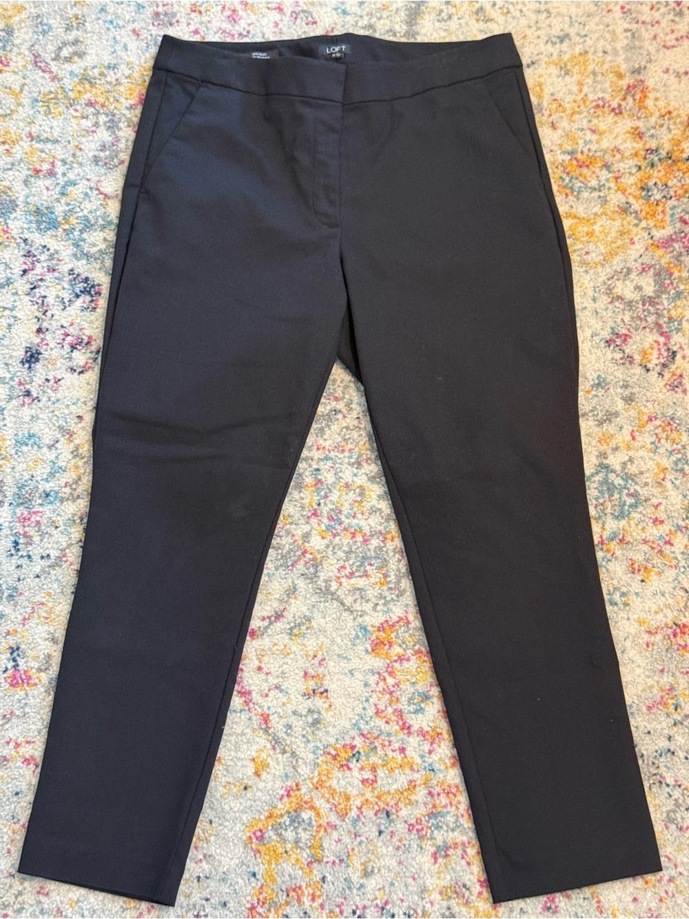 LOFT Women’s Black Slim Tapered Dress Pants Size 12
